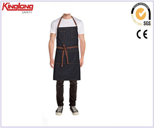 Hot sale adults restaurant cotton coated kitchen garments chef apron