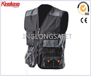 Hot sale fresh and ventilate vest, durable and functional black vest