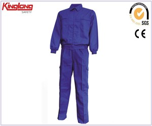 Hot style fashion design coat and pant suit with zipper, polycotton high quality chest pockets suit