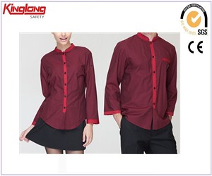 Hotel uniform mens and womens different styles,China manufacturer high quality workwear