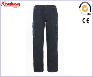 Industria pantalones ocasionales del dril de algodón de trabajo, pantalones de algodón ocasional de los pantalones vaqueros