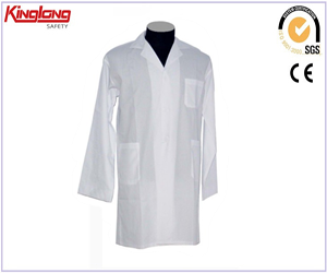 Лабораторный халат для больниц высокого качества 100%хлопок 230GSM