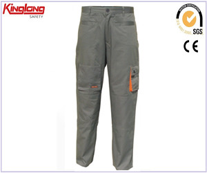 Długie, wytrzymałe spodnie robocze ze 100% diagonalu, przemysłowe spodnie robocze z nakolannikami w Chinach