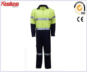 Men's High Visibility Reflecive Industrial Coverall,Hi Viz Safety Workwear  Supplier