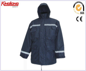 Pánská zimní bunda pro bezpečnost práce, pánská profesionální zimní bunda s reflexní ochranou