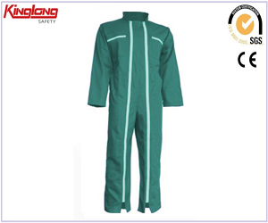 Mens high quality long sleeves coverall, two long zippers chest pockets coverall