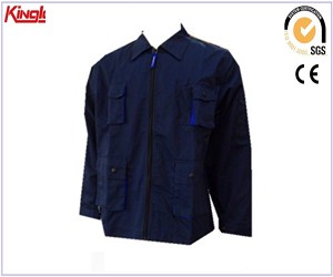 Multi pockets poly cotton durable jacket, china manafacturer wholesale cheap jacket