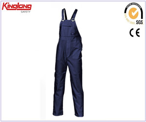 Navy blue fashionable new design unisex workwear bibpant overall