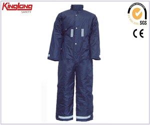 Azuis marinho mens quentes inverno workwear macacão, china fabricante de roupas de inverno