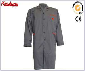 New arrival comfort advanced material long coat, 65%poly35%cotton durable long coat