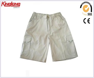 New arrival high quality white cargo shorts, fashion design polycotton fabric shorts