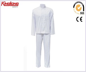 Uusi laadukas valkoinen kokin univormu, muotisuunnittelu öljynkestävä univormu