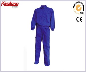 New arrival long sleeves durable and functional suit, chest pockets brass zipper suit uniform