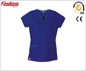 New arrival womens fashion unisex scrubs, popular style functional blue scrubs