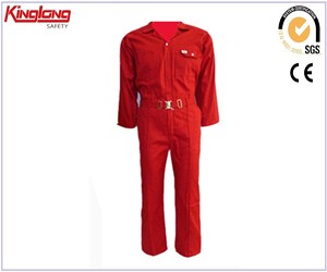 Dearadh nua sleeves fada dearg coverall, clúdaíonn waist leaisteacha ardchaighdeáin