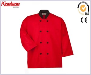 Nowy projekt uniformu szefa kuchni unisex, na sprzedaż wysokiej jakości mundury kuchenne przeciwporostowe