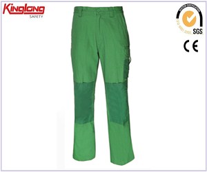 Nuovi prodotti mens verde brillante workwear pantaloni, prezzo di alta qualità lavoro vestiti pantaloni