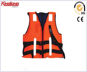 Gilet con cinture di alta qualità di nuovo stile, gilet arancione multitasche senza maniche