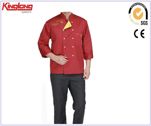Uniformes de design de uniformes de design de uniformes de chef de vestuário OEM