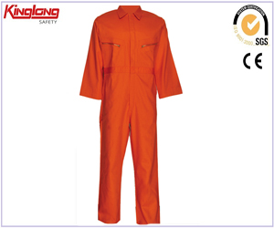 Orange Fire Resistant Coveralls,320GSM Proban Flame Overalls Coverall