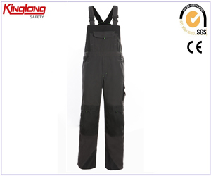 Outdoor Working Bib Pants, Canvas Knee Pad Workwear Overalls