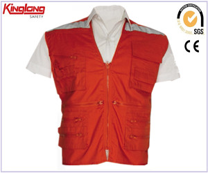 Polyesteri Traffic Safety Vest, EN20471 Huomioliivi, Custom varoitusvaatteet Huomioliivi