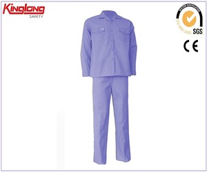 Δημοφιλές στυλ μακρυμάνικο μπλε κοστούμι, εργατικό μπλε κοστούμι πολλαπλών λειτουργιών για άνδρες