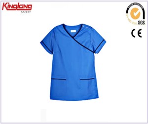 Popular style womens fashion blue scrub, functional nursing high quality scrub