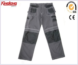 Профессиональный дизайн сверхпрочных мужских рабочих брюк, высококачественные брюки для спецодежды из Китая с поставщиком