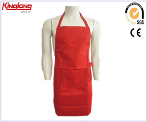 Promotional Customized Cooking Aprons ,Cotton Bib Aprons With Pockets