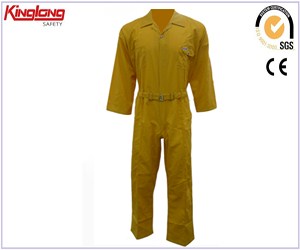 Protective Clothing Orange Security Uniform, 100% Cotton Work Coverall Wholesale