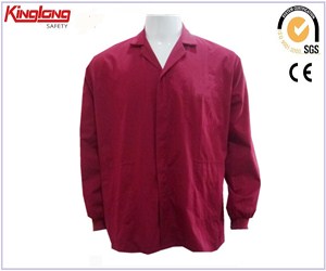 Red color easy clean mens jacket,Normal style work jacket for sale