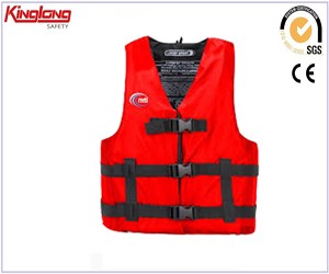 Red vest fahsionable high quality vest, road warning multi pockets vest