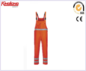 SGS certifikovaný vysoce kvalitní červené pracovní oděvy bibpants