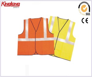 Spring style no sleeves mens vest, high visibility workers safety vest