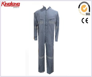 Clúdach díolachán te stíl nua an tsamhraidh, téipeanna machnamhach dath éadrom coverall liath