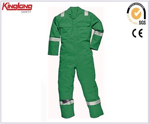 T/C fabric workwear coveralls with 3M reflective tape,High quality mens working coverall china supplier