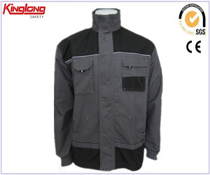 TC Twill Fabric Pánská pracovní oblečení s dlouhým rukávem Jacket, TC Twill Fabric Ochranné oděvy Pánská pracovní oblečení s dlouhým rukávem Jacket