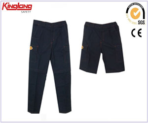 De primera calidad 2 en 1 Pantalón desmontable de carga, pantalones de carga costura reforzada con múltiples bolsillos