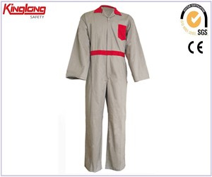 Unisex workwear high quality coveralls,Cotton fabric color combination coverall china supplier