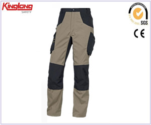 Hurtownia khaki wiatroodporne, wytrzymałe, wysokiej jakości spodnie cargo dla mężczyzn na odzież roboczą
