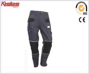 Wholesale mens multi pockets black cargo pants