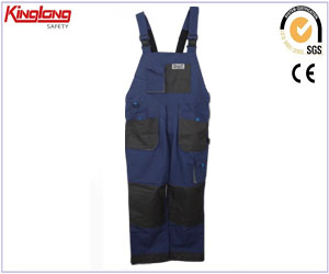 Wholesale safety bib pants with oxford reinforcement, logo custom safety overall china supplier