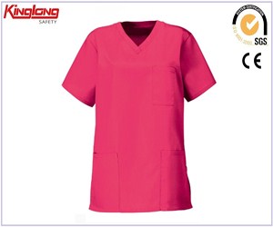 Women's hospital wear medical uniform price,Polyester cotton fabric nursing scrubs for sale