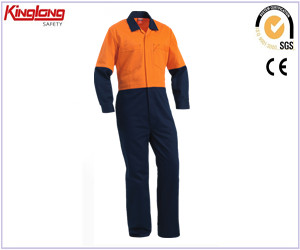 Werkoverall-uniform,Eendelige veiligheidswerkoverall-uniform,Kleurencombinatie Eendelige veiligheidswerkoverall-uniform