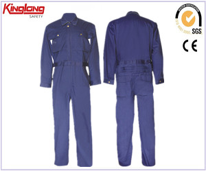 Macacão uniforme de trabalho, macacão de trabalho de algodão personalizado de fábrica