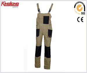 Work clothes poly cotton mens bib overalls,Workwear clothing bib pants china supplier