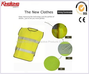 Yellow green light color workwear safety vest,Unisex high quality working vest price