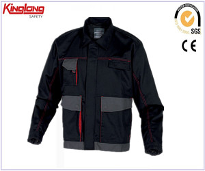 Roupa de trabalho de eletricista, jaqueta jeans de trabalho vestível, uniforme de jaqueta de trabalho de segurança