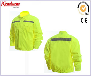 hi-vis workwear overall cheap price reflective workwear jacket, high quality latest style reflective jacket